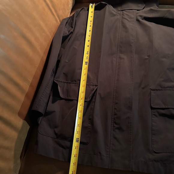 Uniqlo C Stand Collar trench cotton nylon black size XS rain minimal the row - Picture 16 of 17